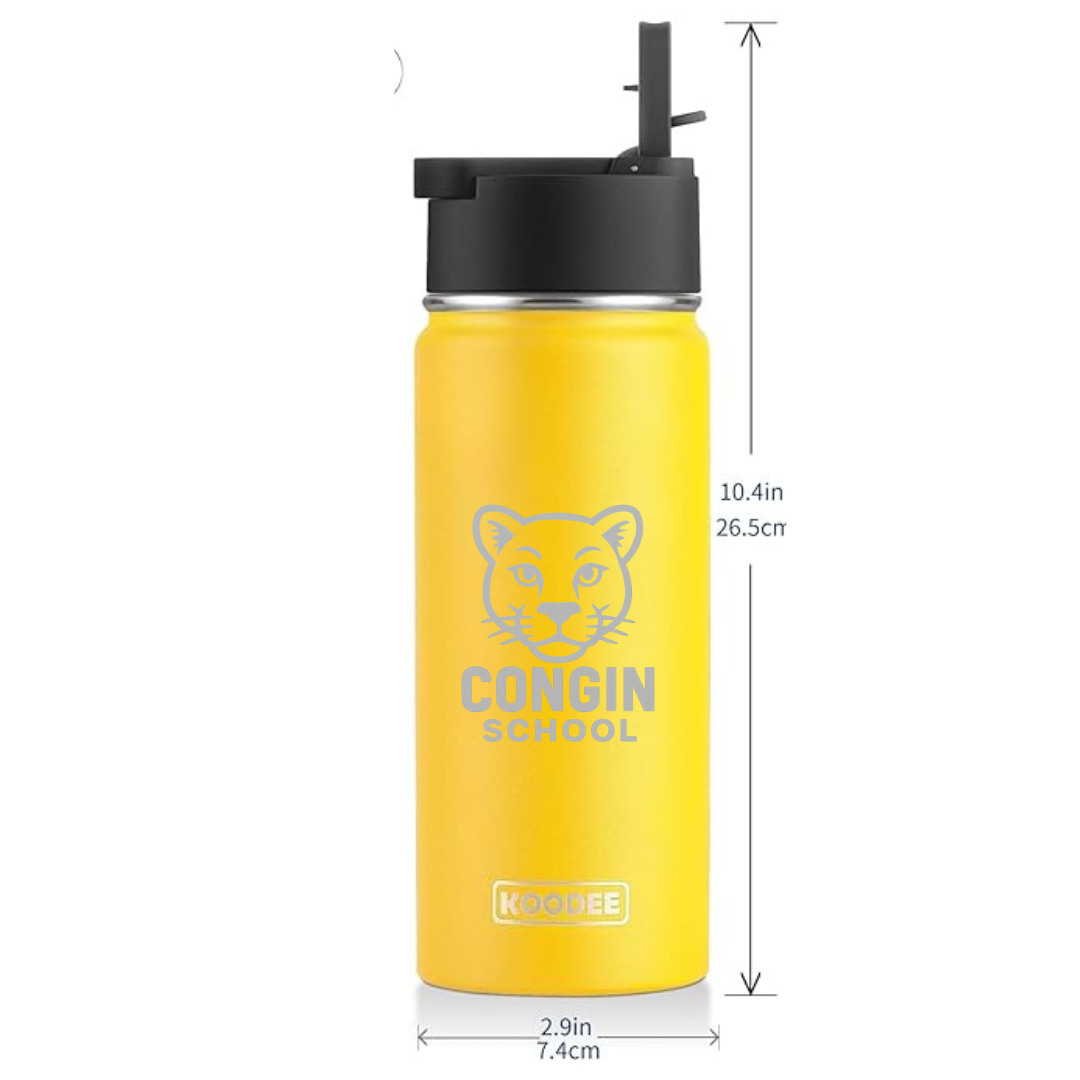 Personalized Congin Cougar Water Bottle – 18oz Stainless Steel