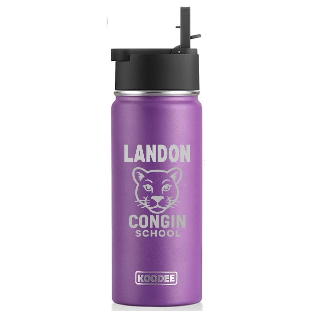 Personalized Congin Cougar Water Bottle – 18oz Stainless Steel