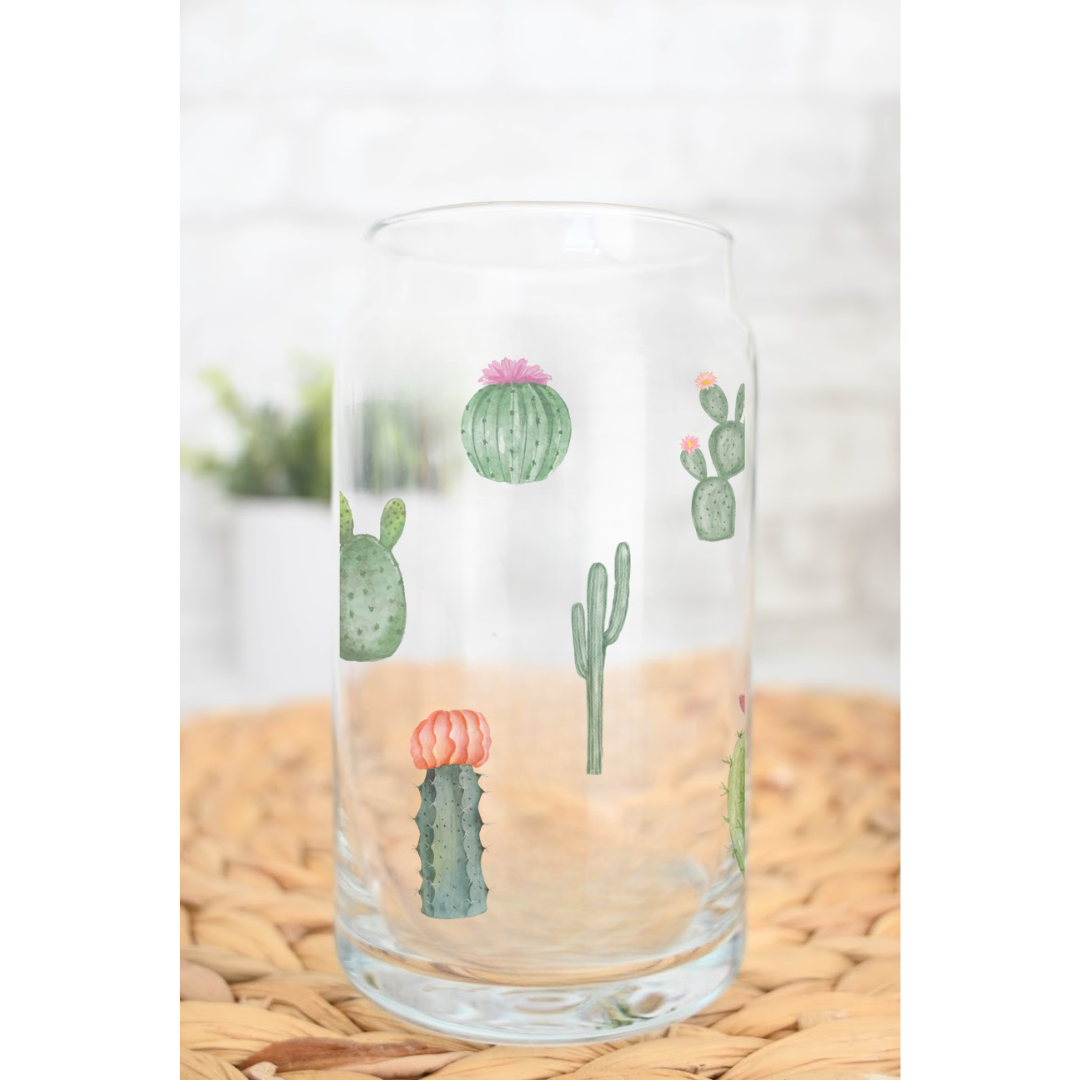 Cactus Can Glass Cups