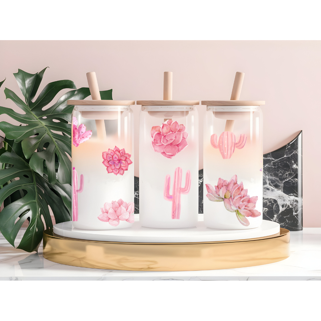 Cactus Can Glass Cups