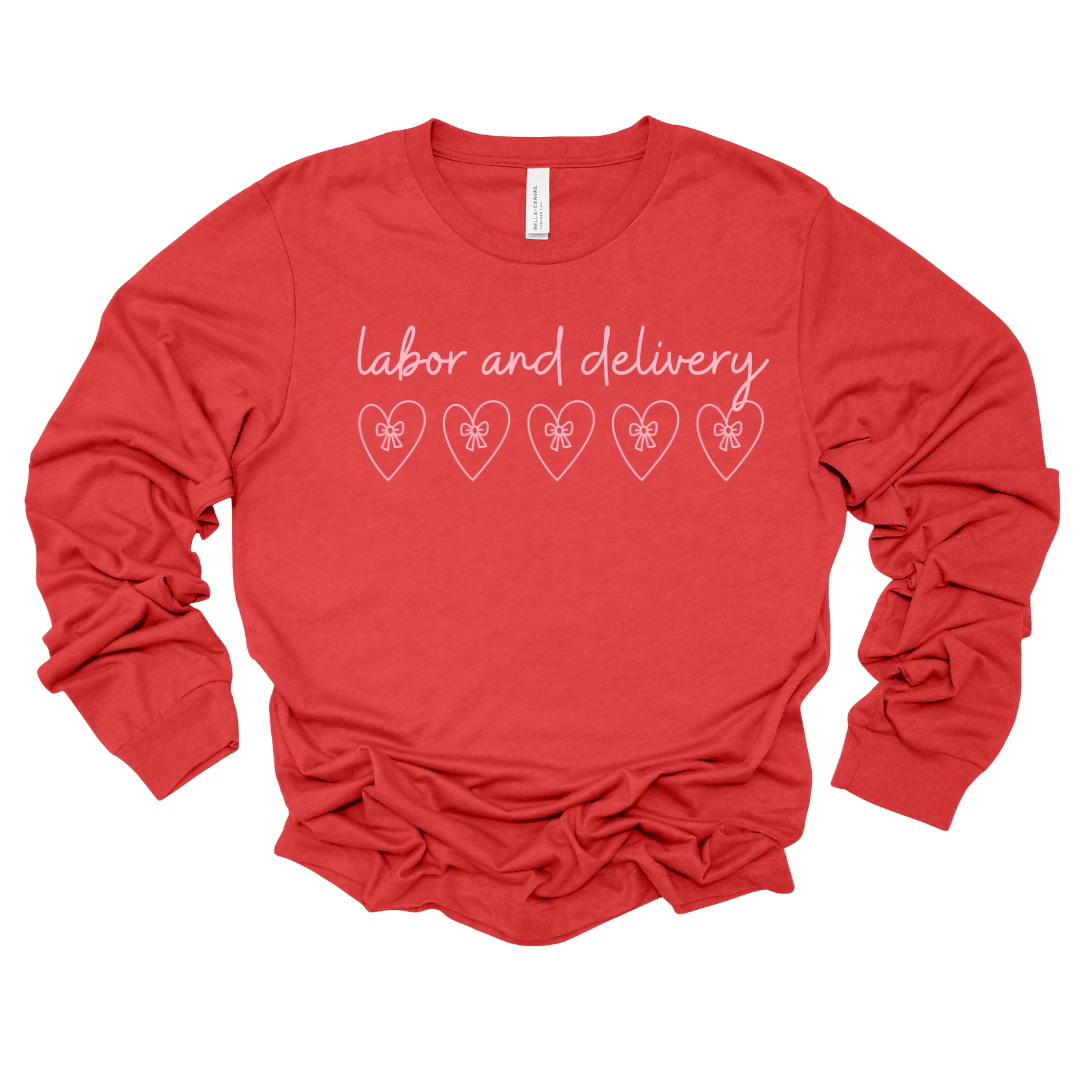 *NEW* 2026 Labor & Delivery Bow Hearts