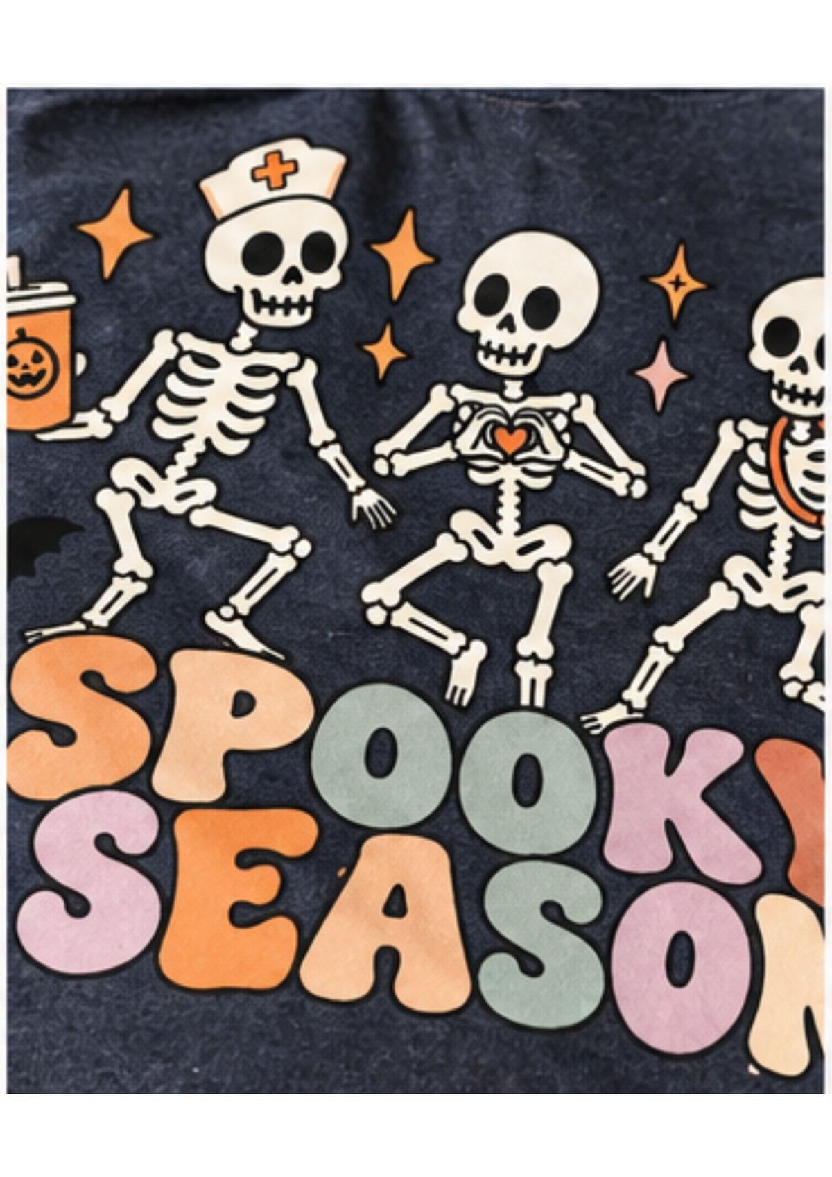 Spooky Season Skeletons Comfort Colors Tee