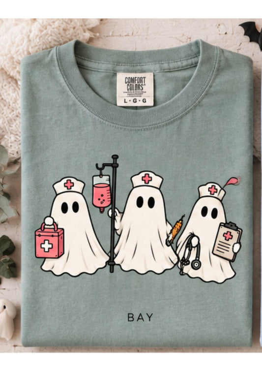 Medical Ghosts Comfort Colors Tee