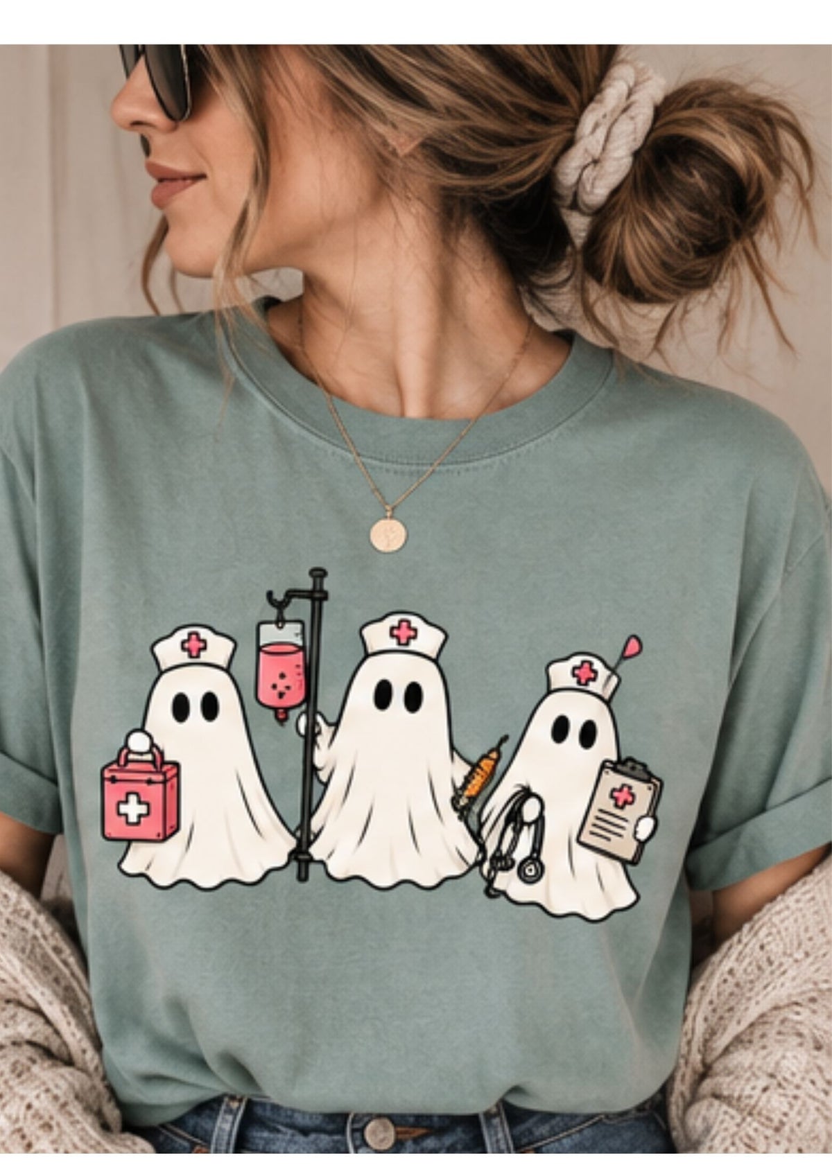 Medical Ghosts Comfort Colors Tee