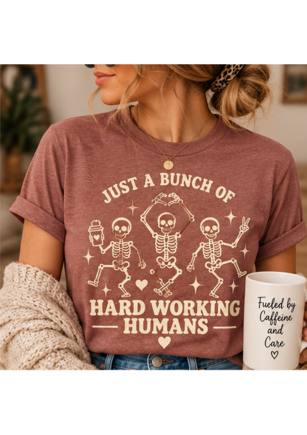 Hard Working Humans - Screen Printed Tee
