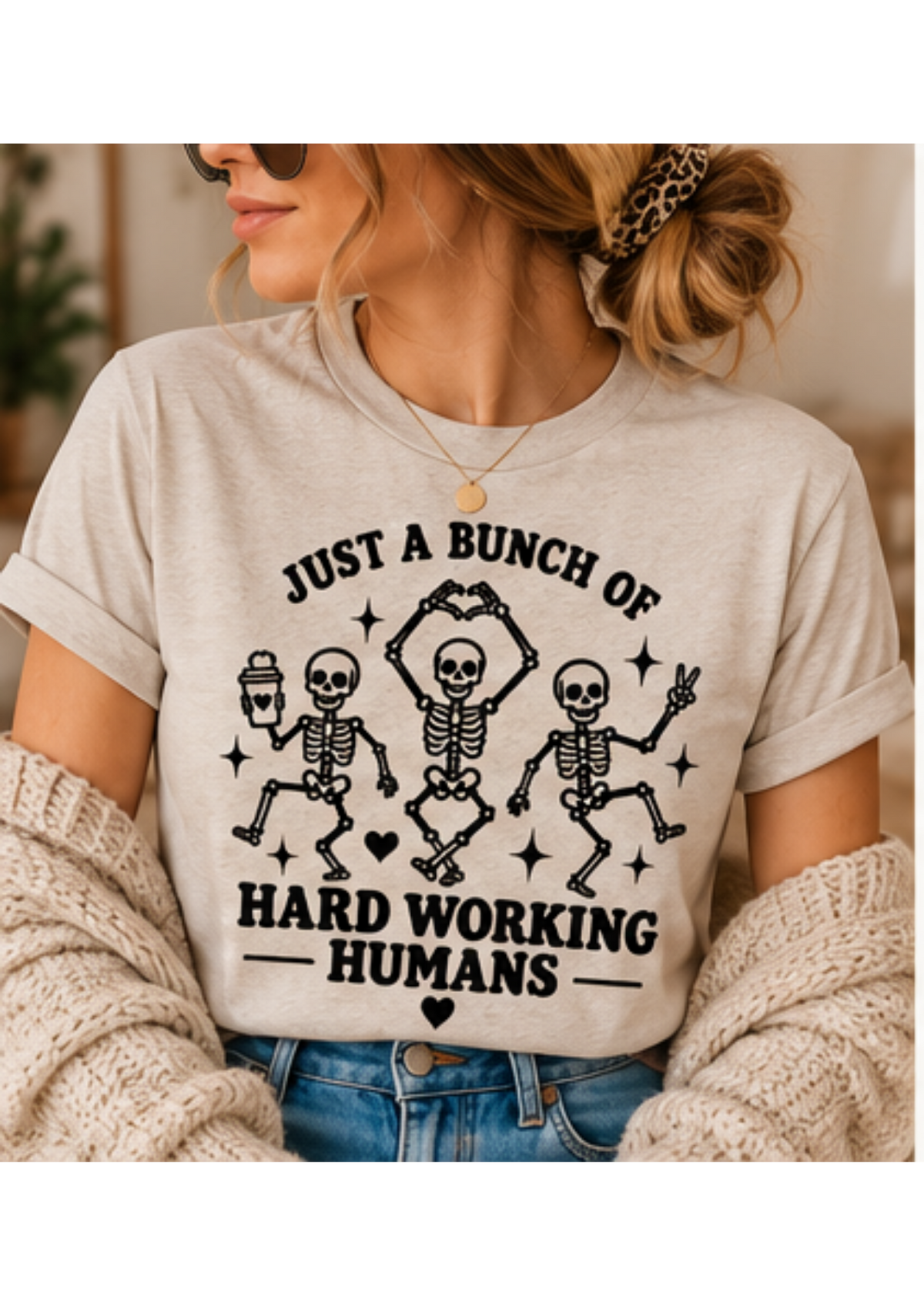 Hard Working Humans - Screen Printed Tee