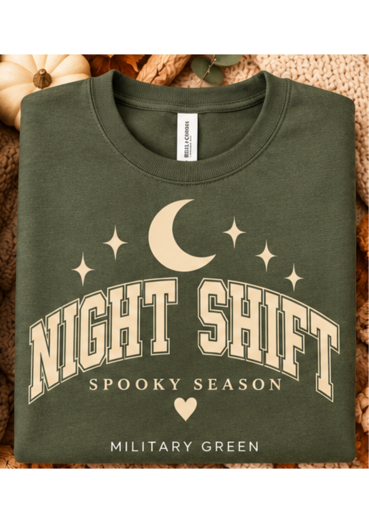 Night Shift - Screen Printed Crewneck