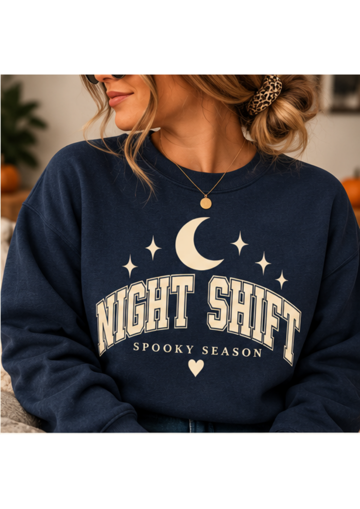 Night Shift - Screen Printed Crewneck