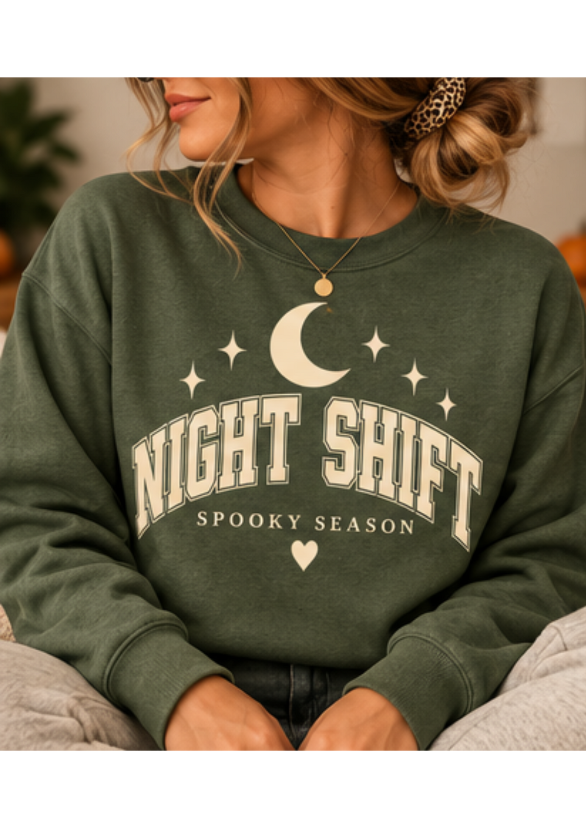 Night Shift - Screen Printed Crewneck