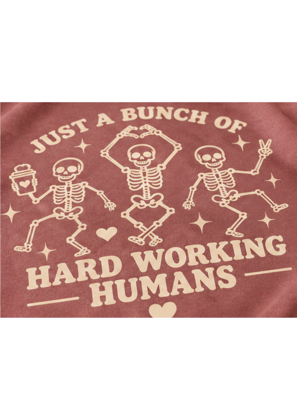 Hard Working Humans - Screen Printed Crewneck