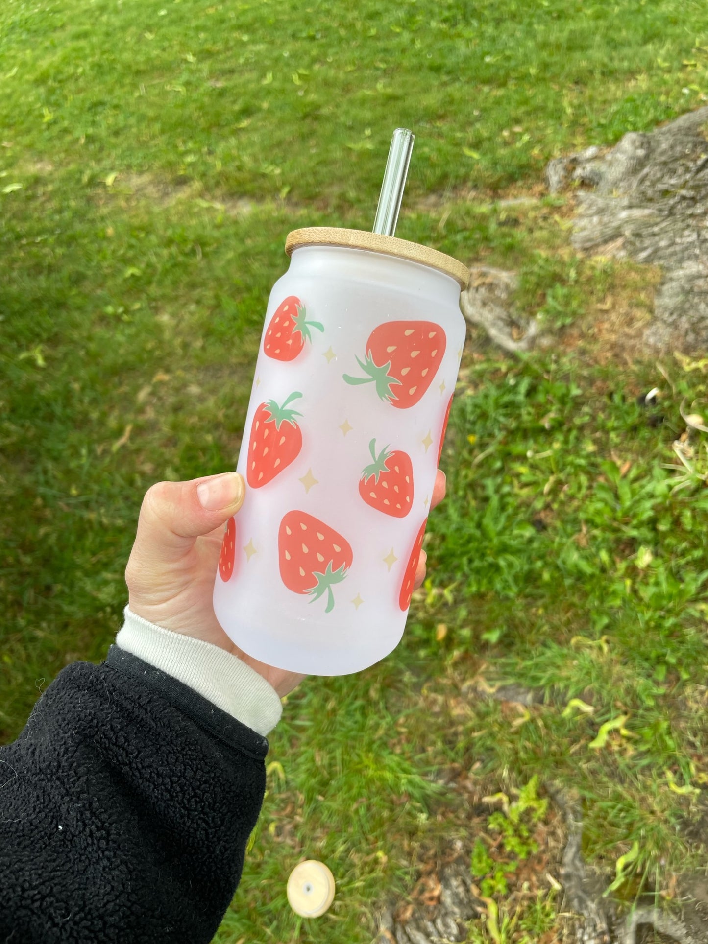 Fruits Can Glass Cup