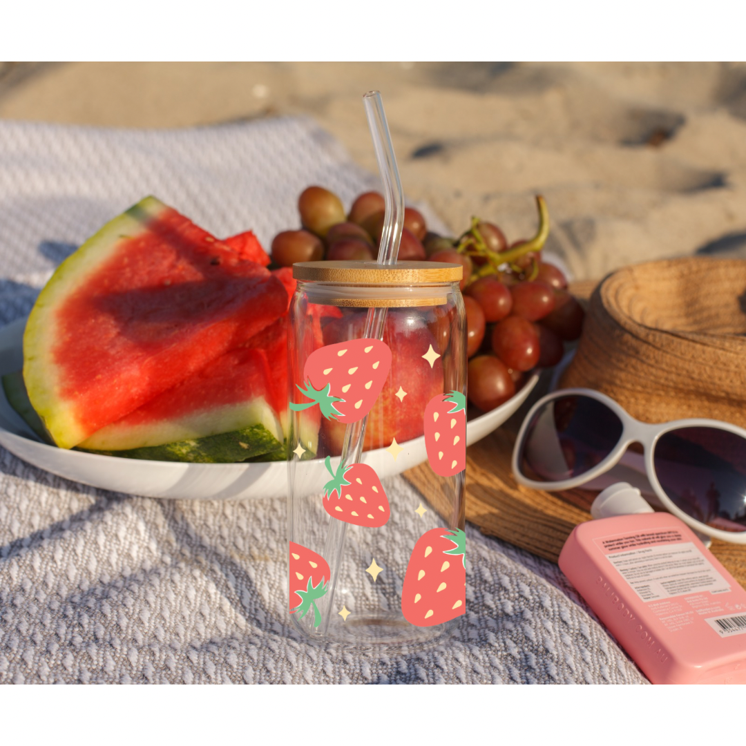 Fruits Can Glass Cup