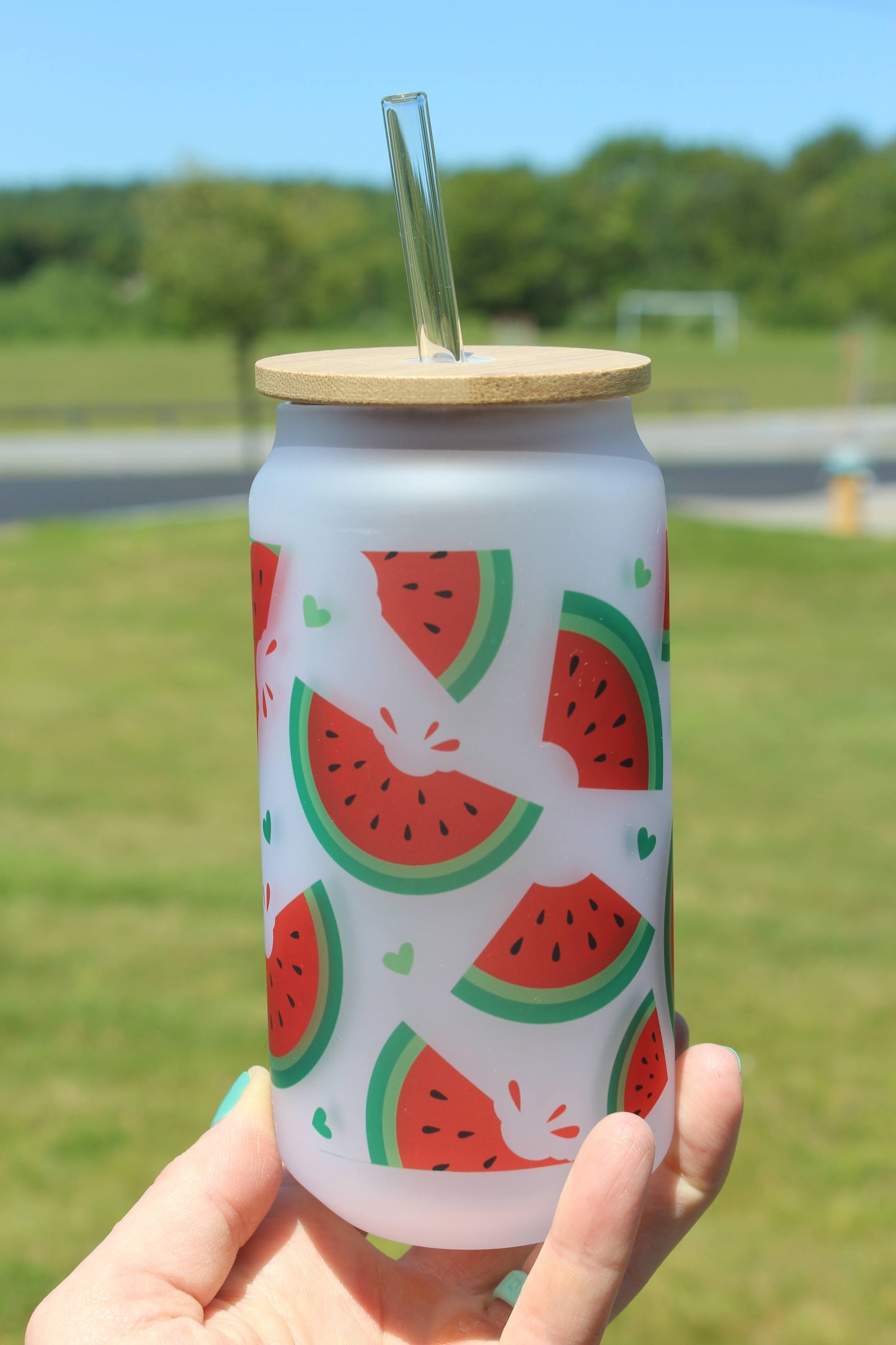 Fruits Can Glass Cup