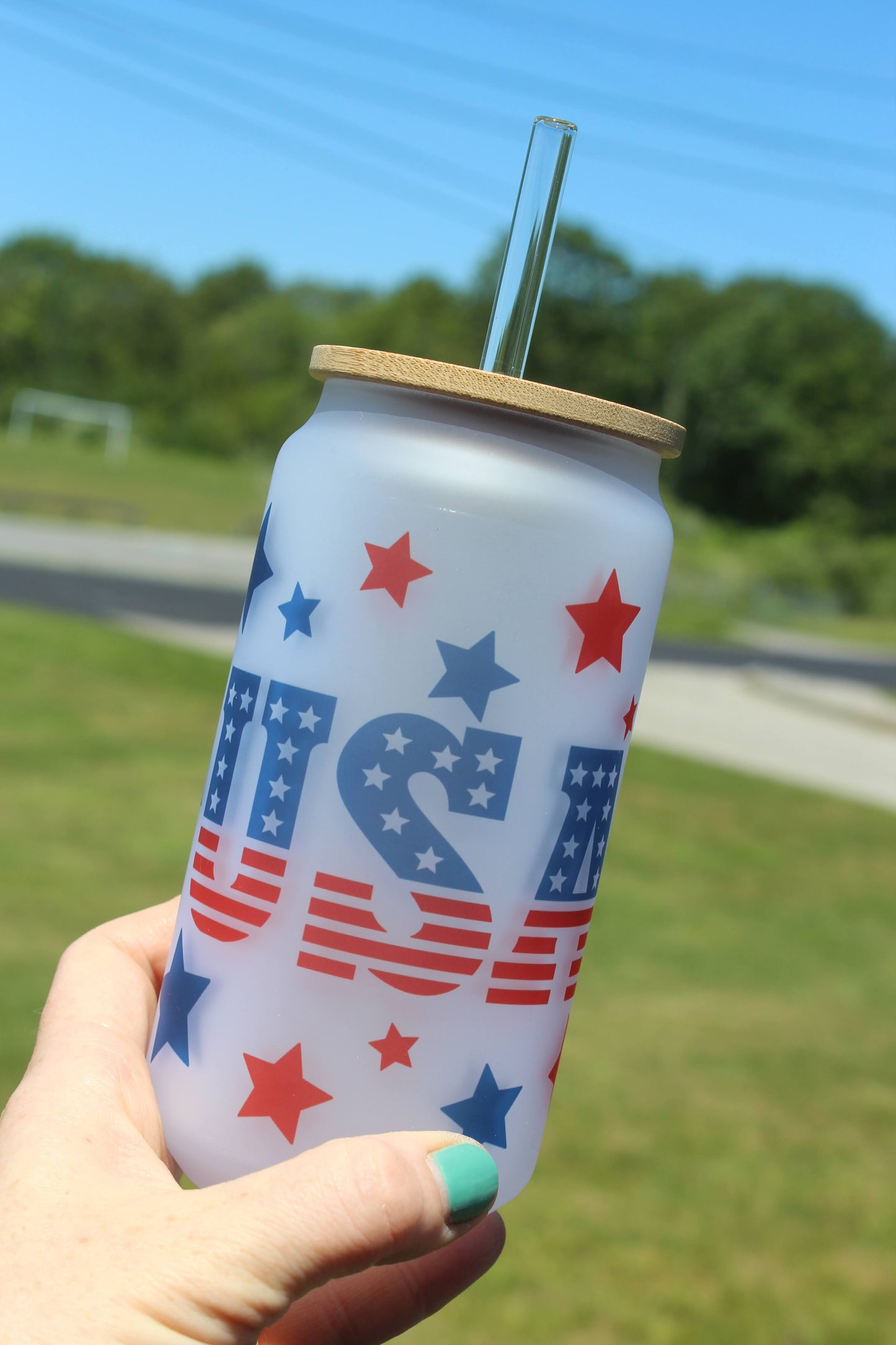 USA Can Glass Cups