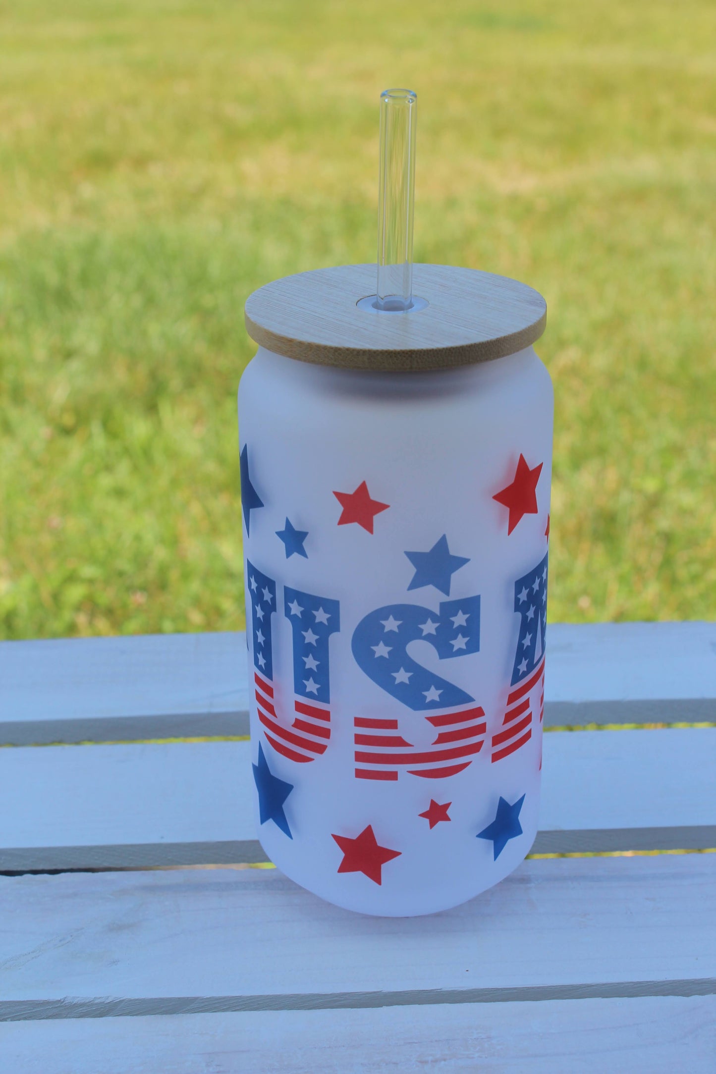 USA Can Glass Cups