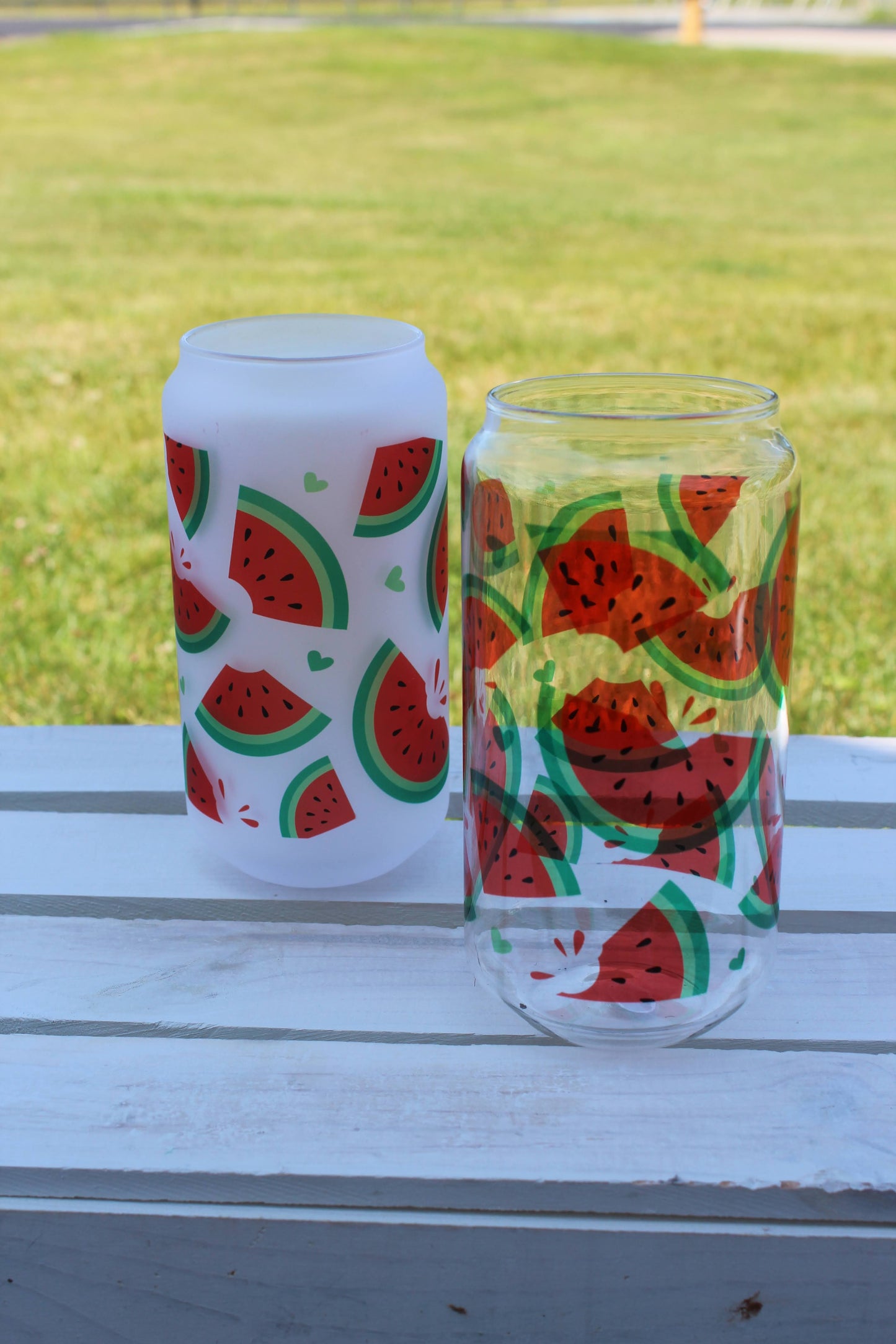 Fruits Can Glass Cup