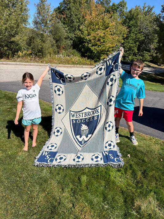 Westbrook Soccer Club Woven Throw Blanket